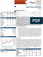 Dalmia Cement (DALCEM) : Higher Expenditure Dents Margin