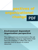 Perspectives of Organizational Change