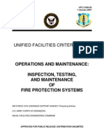 Ufc 3-600-02 O&m - Inspection, Testing, and Maintenance of Fire Protection Systems (1 January 2001)