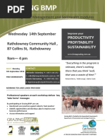 BMP Workshop Flyer - Grazing Soils - Rathdowney 14 TH Sept 2016