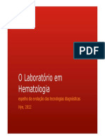 O Laboratório em Hematologia