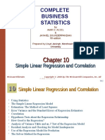 Complete Business Statistics: Simple Linear Regression and Correlation