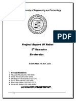 Project Report of Robot 5 Semester Electronics: Sir Syed University of Engineering and Technology