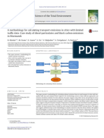 Methodology For Calculating Transport Emision in Cities With Limited Traffic Data