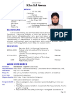 CV of Electrical Engineer Electronics Docfk