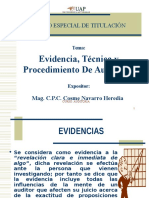 B. Evidencias y Riesgos de Auditoria