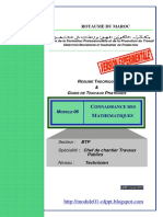 Module 06 Connaissance Des Mathematiques BTP TCCTP