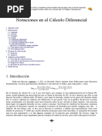 Notaciones de Calculo Diferencial