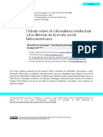 Rivera Cusicanqui, Domingues, Escobar y Leff - Debate Sobre El Colonialismo Intelectual y Dilemas de La Teoría Social Latinoamericana (2016)