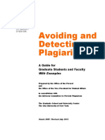 Avoiding Plagiarism