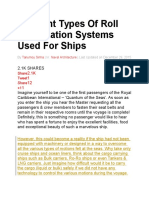 Different Types of Roll Stabilization Systems Used For Ships