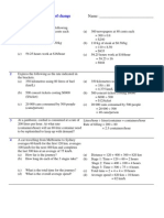 Worksheet 7.1 Rates of Change: Name