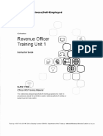 Revenue Officer Training Unit 1, Form #09.064