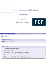 MAT 1302A - Mathematical Methods II: Alistair Savage