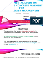 Exprimental Study On Permeable Concrete Pavement For