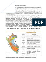 1 Diversidad Etnica y Linguistica en El Peru Lenguas Maternas e Identidad Cultural