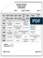 1c Lecturer Time Table - Sample ARUN