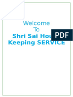 Welcome To: Shri Sai House Keeping SERVICE