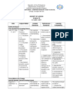 Budget of Lesson