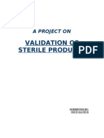 Validation of Sterile Product