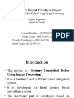 Gesture Controlled Robot Using Image Processing