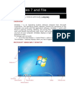 Windows 7 and File Management: Windows 7 Is An Operating System Software Released From Microsoft