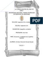 Formacion y Modelado de La Superficie Terrestre