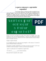 30 Verbos para Começar A Aprender Espanhol