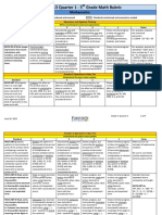 2012-2013 Quarter 1 - 5th Grade Math Rubric