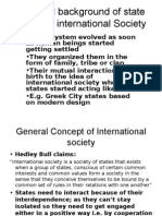 Historical Background of State System &amp International Society &amp General Concepts