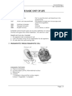 The Cell As The Basic Unit of Life