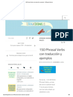 150 Phrasal Verbs Con Traducción y Ejemplos - El Blog de Idiomas