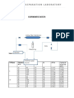 Membrane Separation Laboratory: Experiment Setup