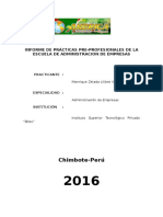 Informe de Practicas America Express