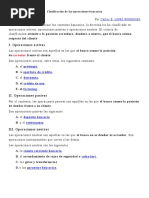 Clasificación de Las Operaciones Bancarias