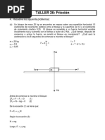 Taller 26. Fricción