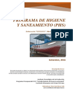 Pesca Artesanal - Propuesta de Programa de Higiene y Saneamiento