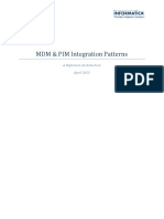 Informatica MDM Intregration With PIM - Design Blueprint v1.0