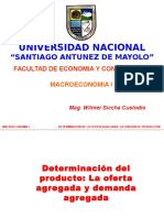 Determinación de La Oferta Agregada La Función de Producción