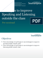 Strategies To Improve Speaking and Listening