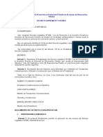 Reglamento de La Ley de Promoción A La Inversión Privada en Acciones de Renovación Urbana