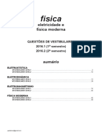 Física - Eletricidade e Física Moderna - Questões de Vestibulares de 2016