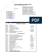 CEE201 Systems Engineering and Economics: Dlange@illinois - Edu