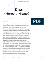 Porfirio Díaz Héroe o Villano