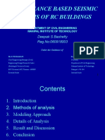 Performance Based Seismic Analysis of RC Buildings: Deepak S Bashetty Reg - No:060918003