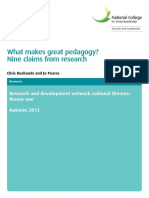 What Makes Great Pedagogy