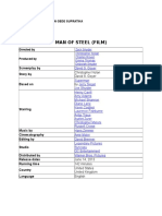 Man of Steel (Film) : NO: 37 Class: Xii Ipa 10