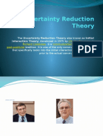 Uncertainty Reduction Theory