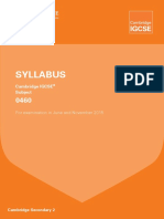 Syllabus: Cambridge IGCSE Subject