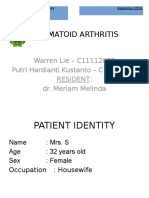 Rheumatoid Arthritis - Case Report